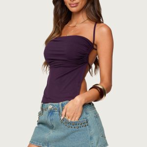 Rachey Backless Ruched Top