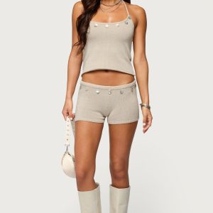 Nicca Iridescent Knit Shorts