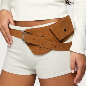 Faux Suede Utility Belt