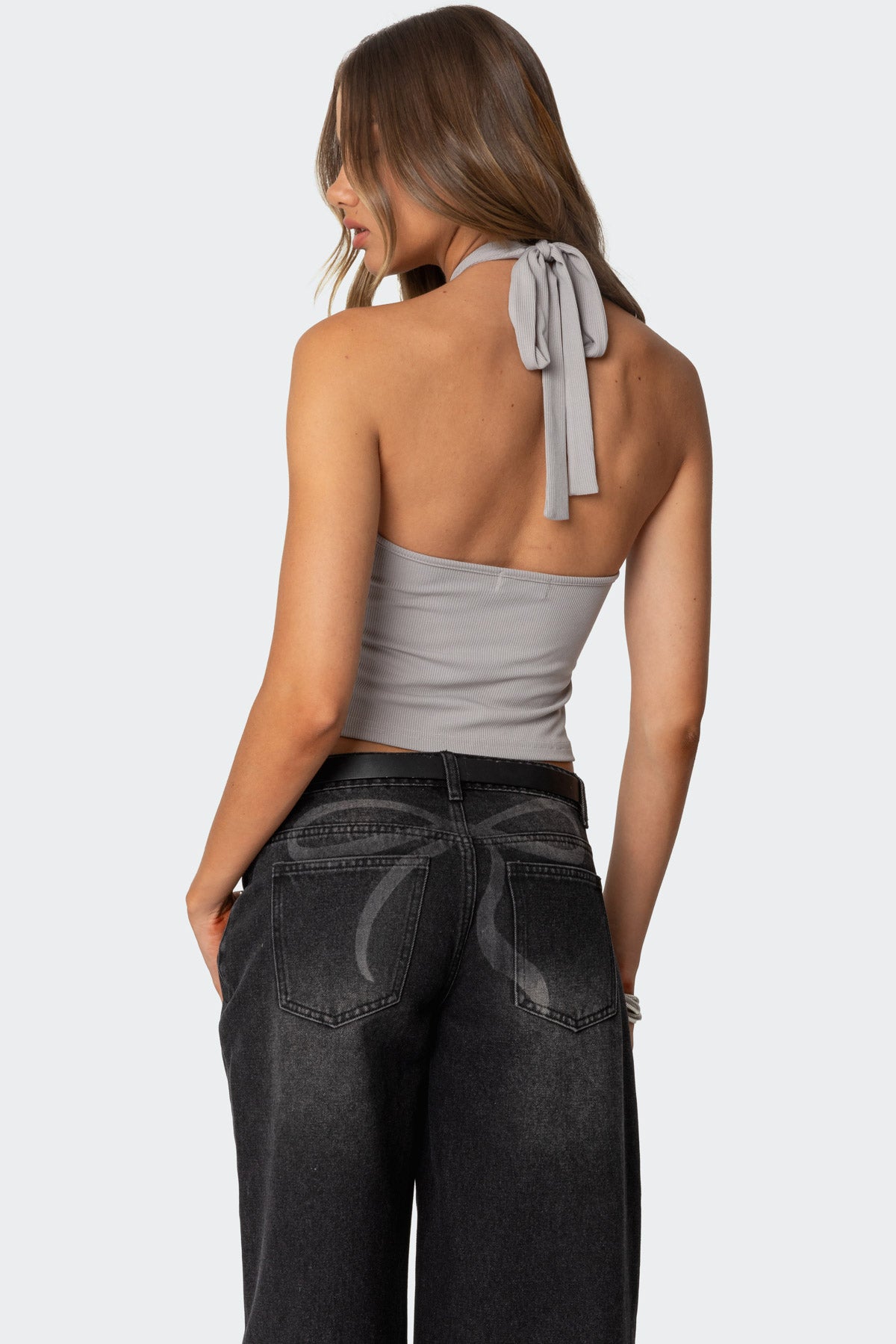 Reissa Criss Cross Halter Top - Image 5