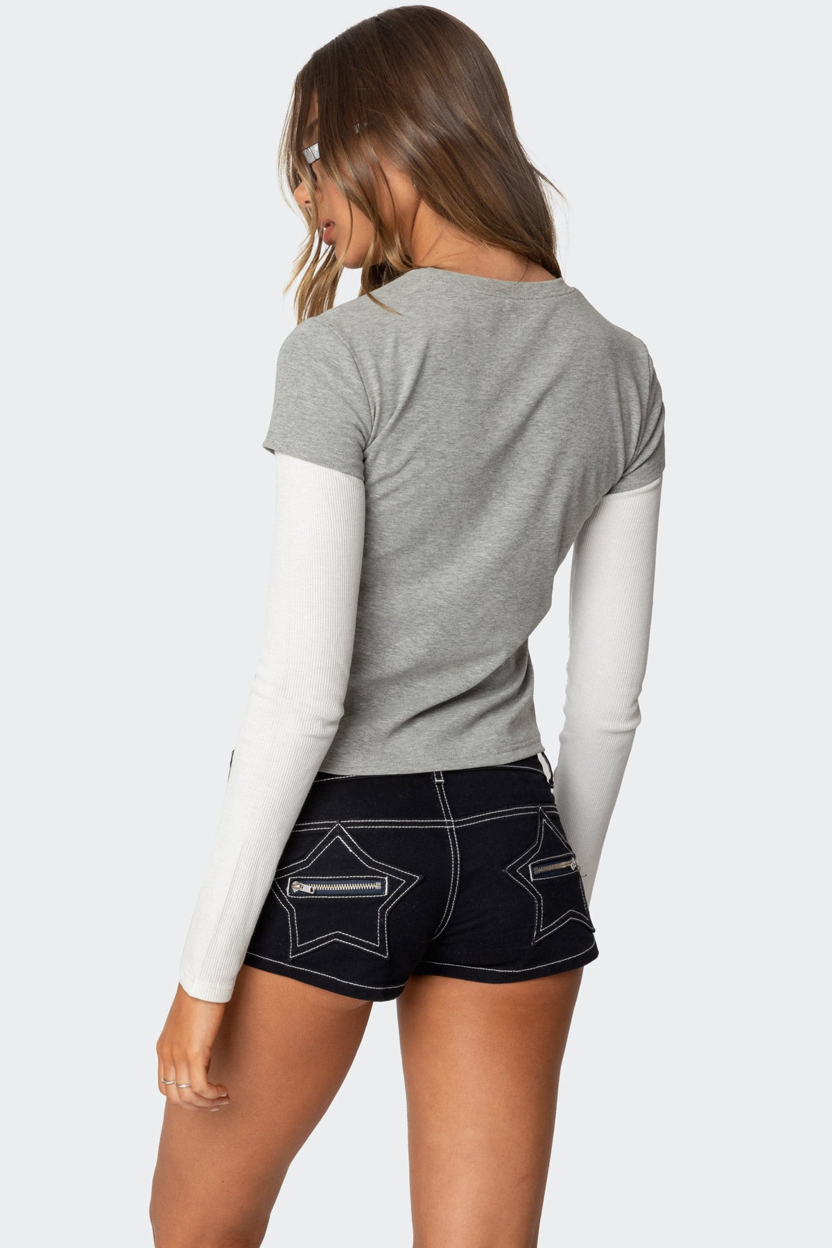 I Heart Me Layered Long Sleeve T Shirt - Image 5