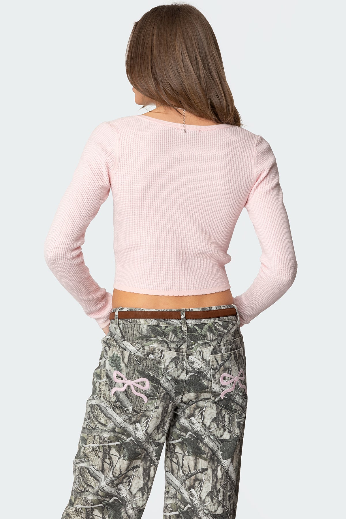 Square Neck Knit Top - Image 5
