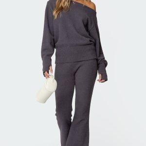 Plush Flared Pants