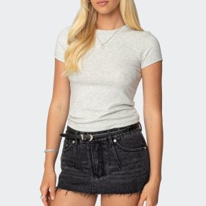 Daphney Ribbed T Shirt