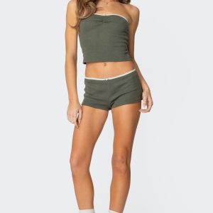 Georgina Low Rise Waffle Shorts