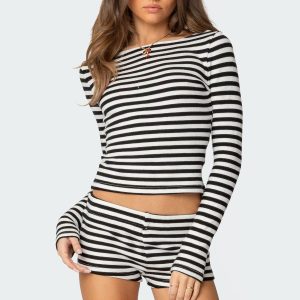 Hali Striped Knit Top