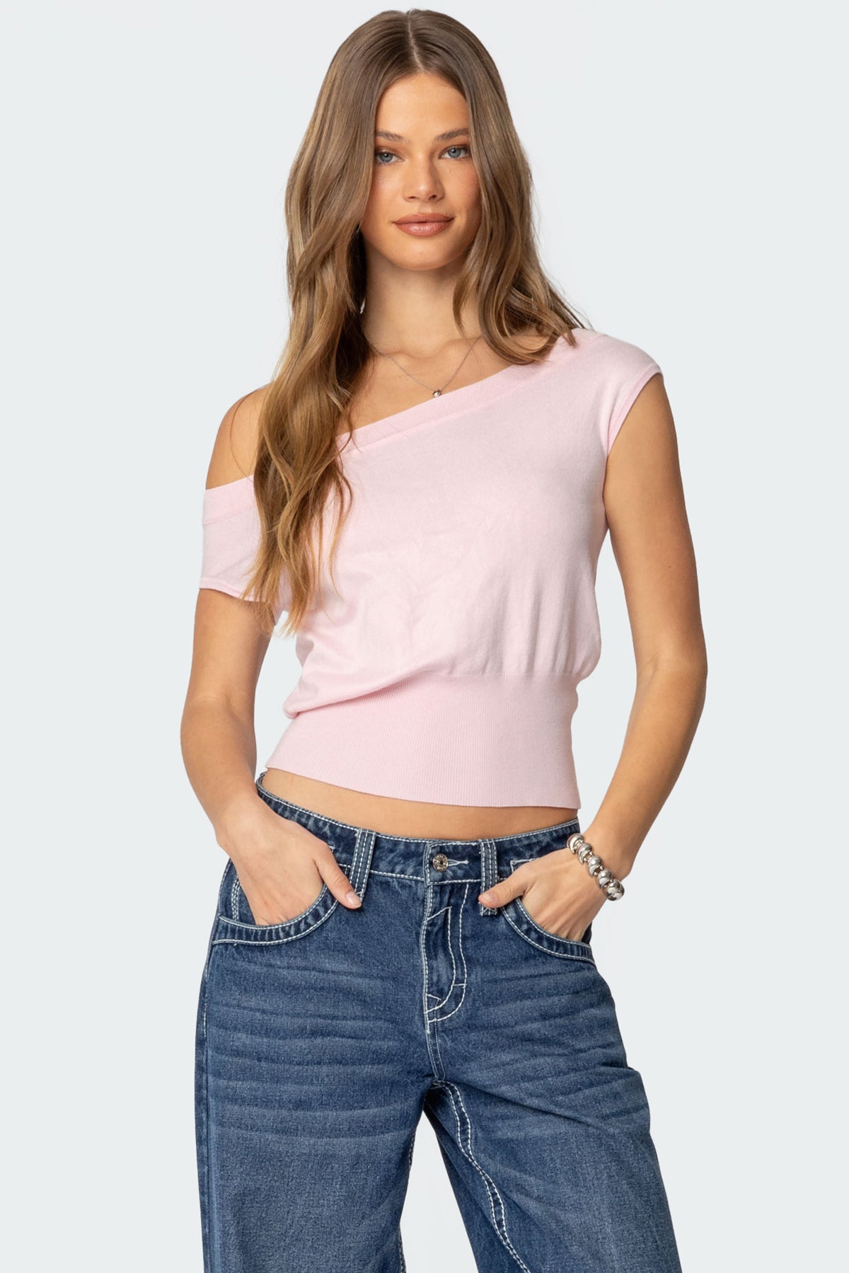 Michaela Off Shoulder Knit Top - Image 2