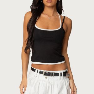 Roya Layered Halter Tank Top