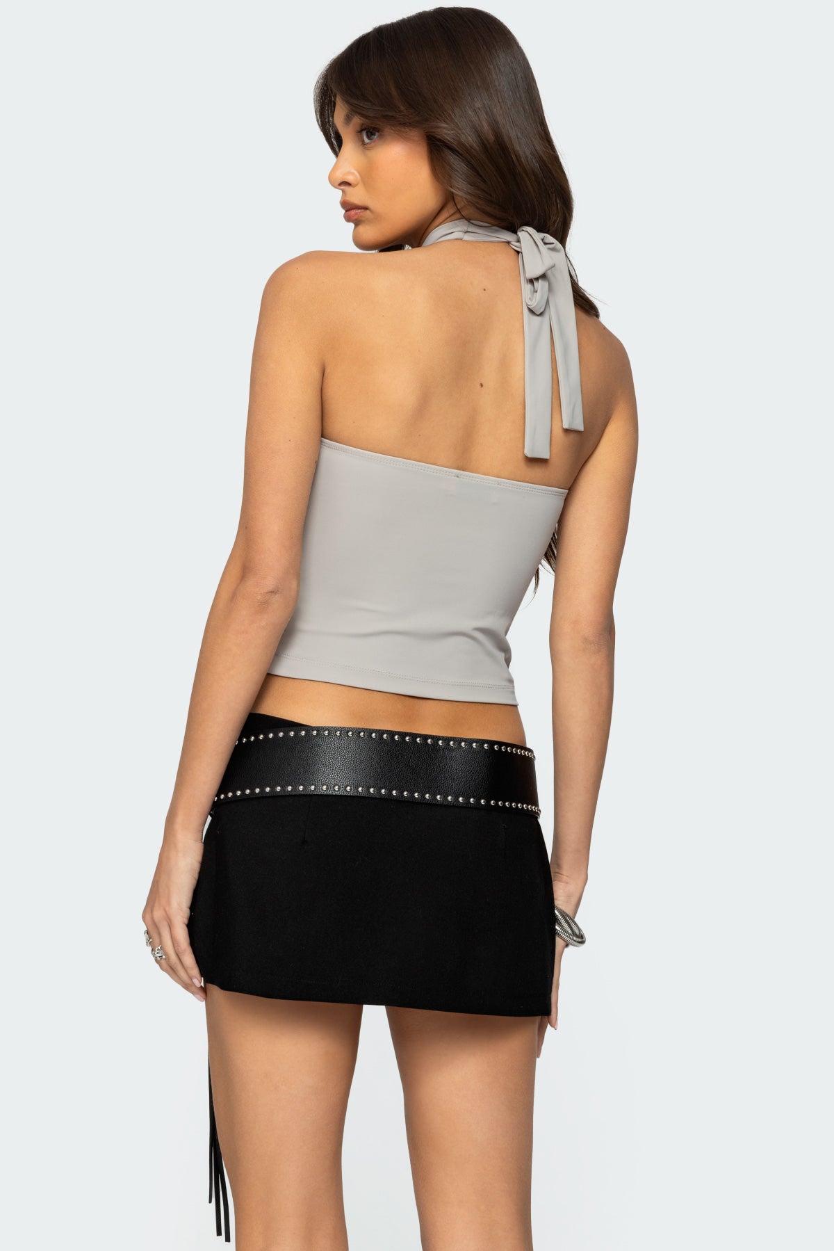 Alizee Belt Detail Halter Top - Image 4