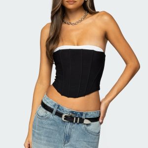 Ryla Contrast Layered Mesh Corset