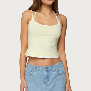Roya Layered Halter Tank Top