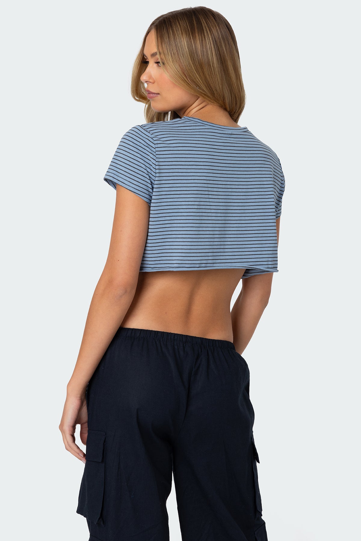Stripey Cropped T Shirt - Image 5