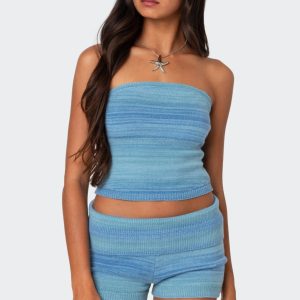 Daytona Gradient Knit Tube Top