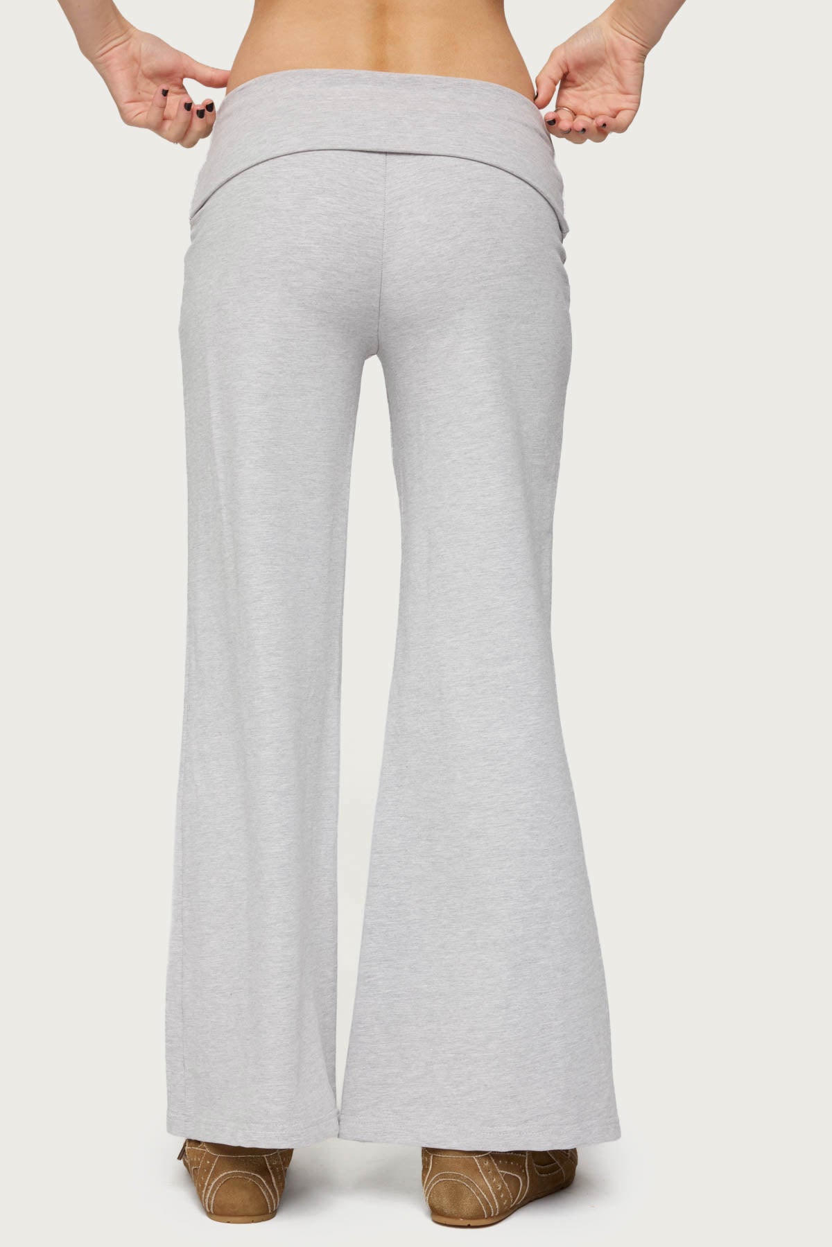 Petite Wide Leg Foldover Pants - Image 5
