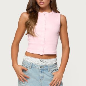 Basel Button Up Tank Top