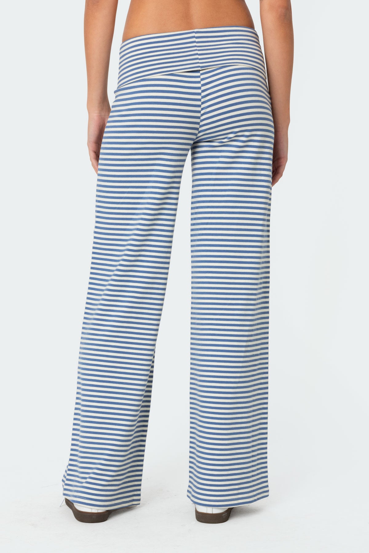 Lilah Striped Fold Over Pants - Image 4