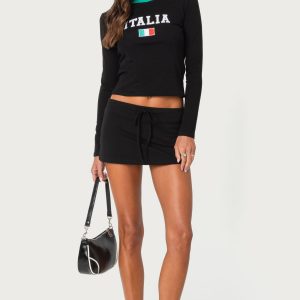 Bayside Slitted Micro Skort