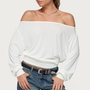 Nannie Off Shoulder Oversized Top