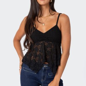 Orchid Sheer Lace Top