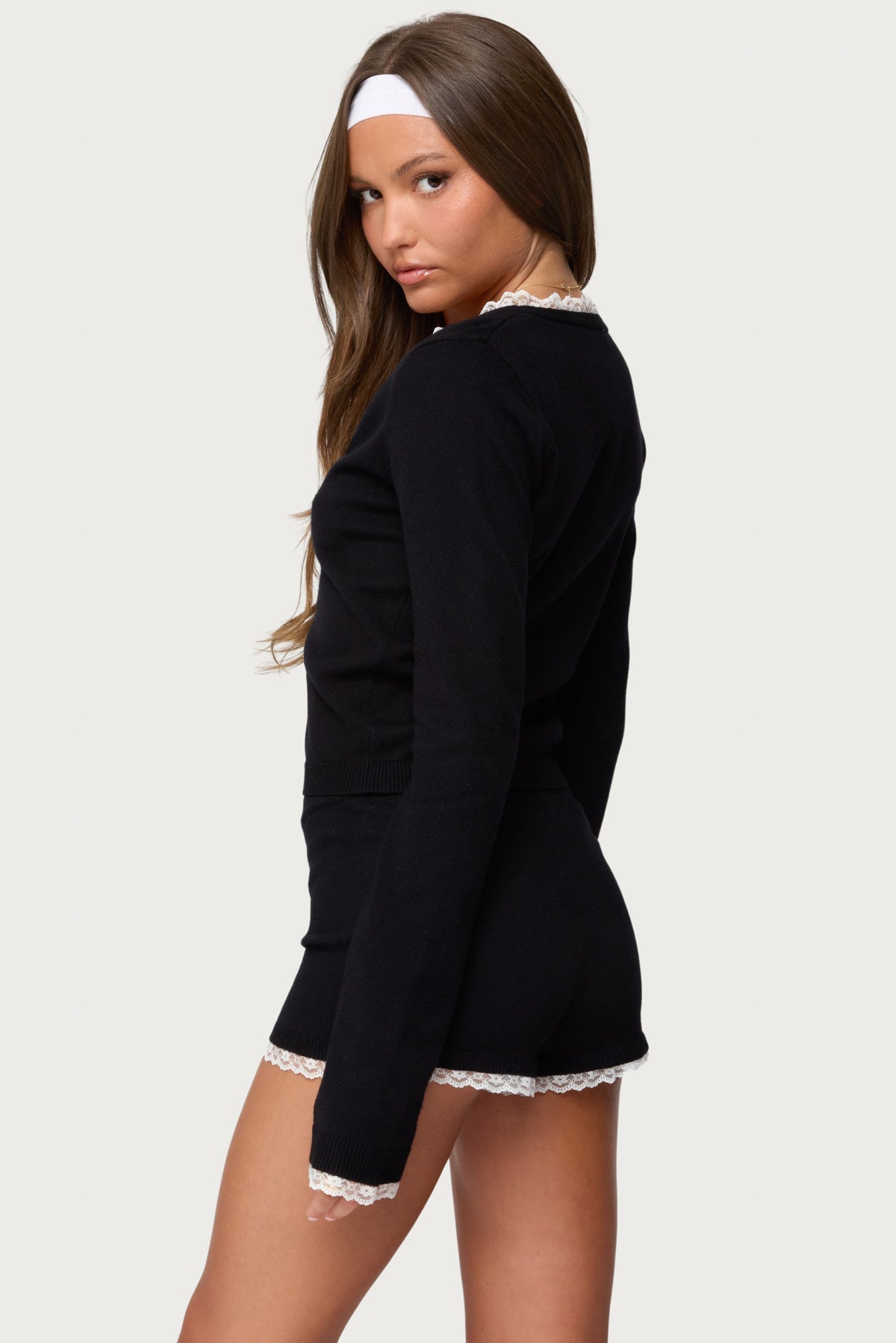 Sansa Lacey Knit Cardigan - Image 6