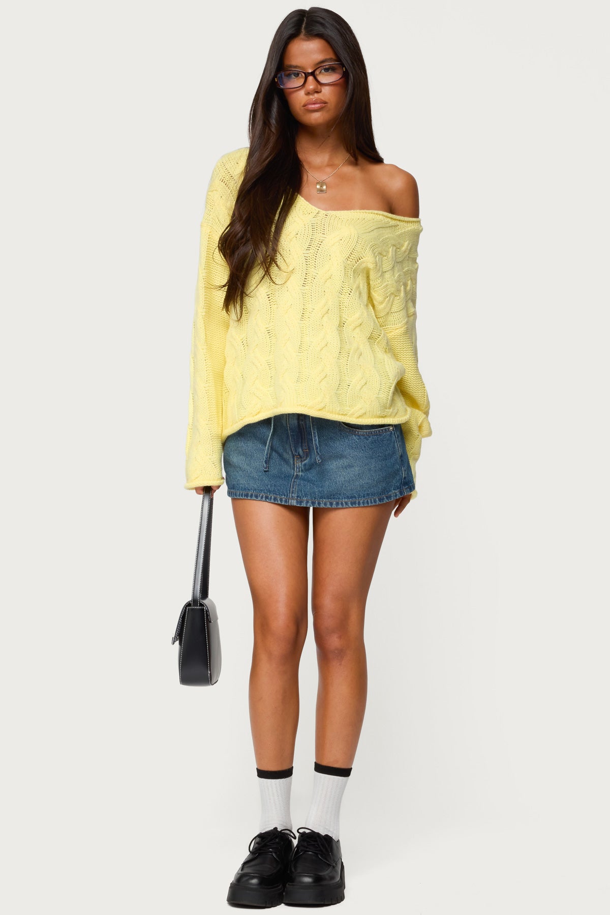 Inga Oversized Cable Knit Sweater - Image 2