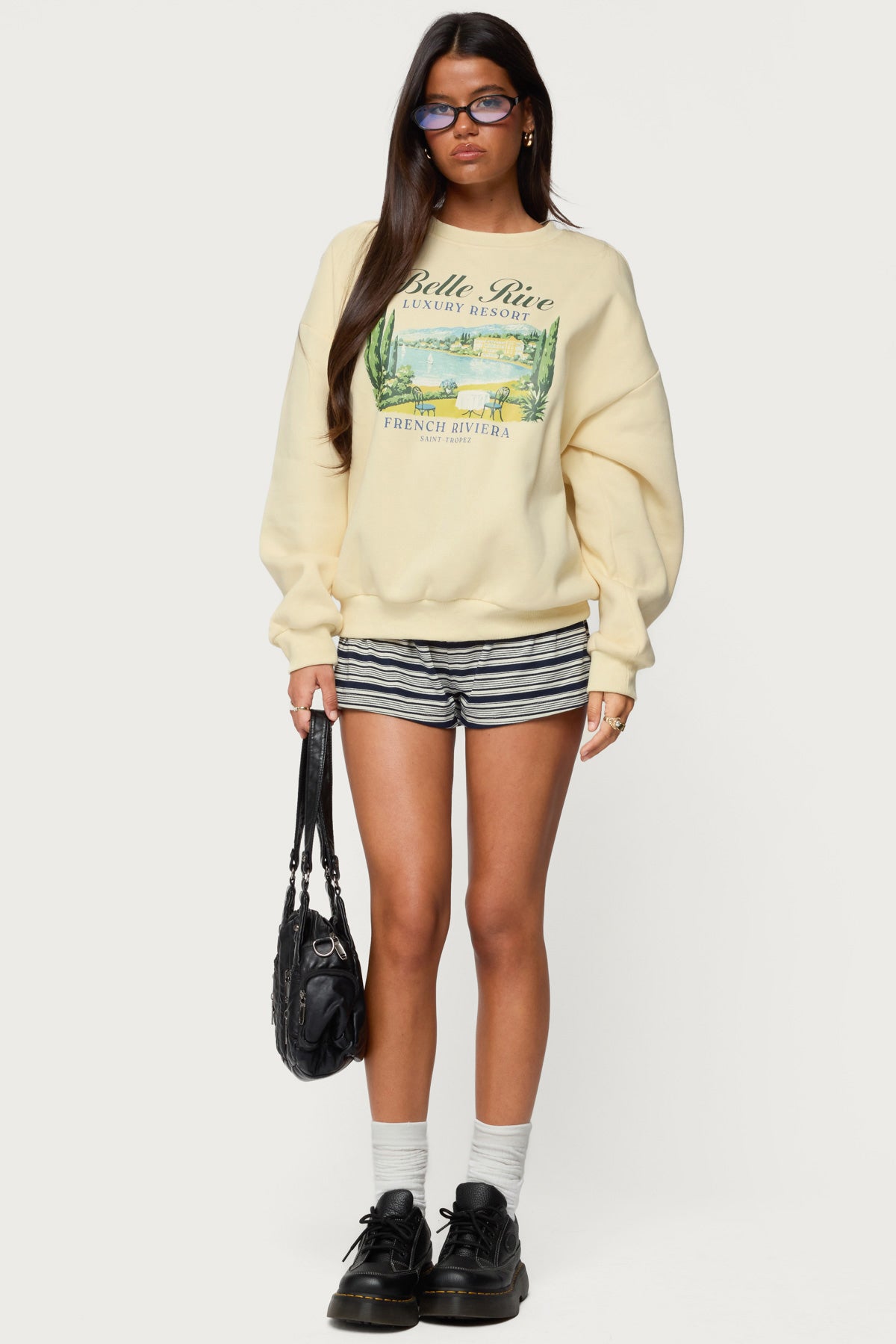 French Riviera Oversized Sweatshirt - Image 2