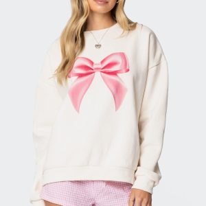 Bow Brat Printed Sweatshirt