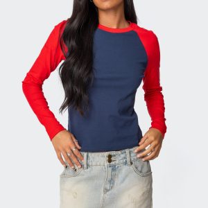 Tommi Raglan Long Sleeve T Shirt