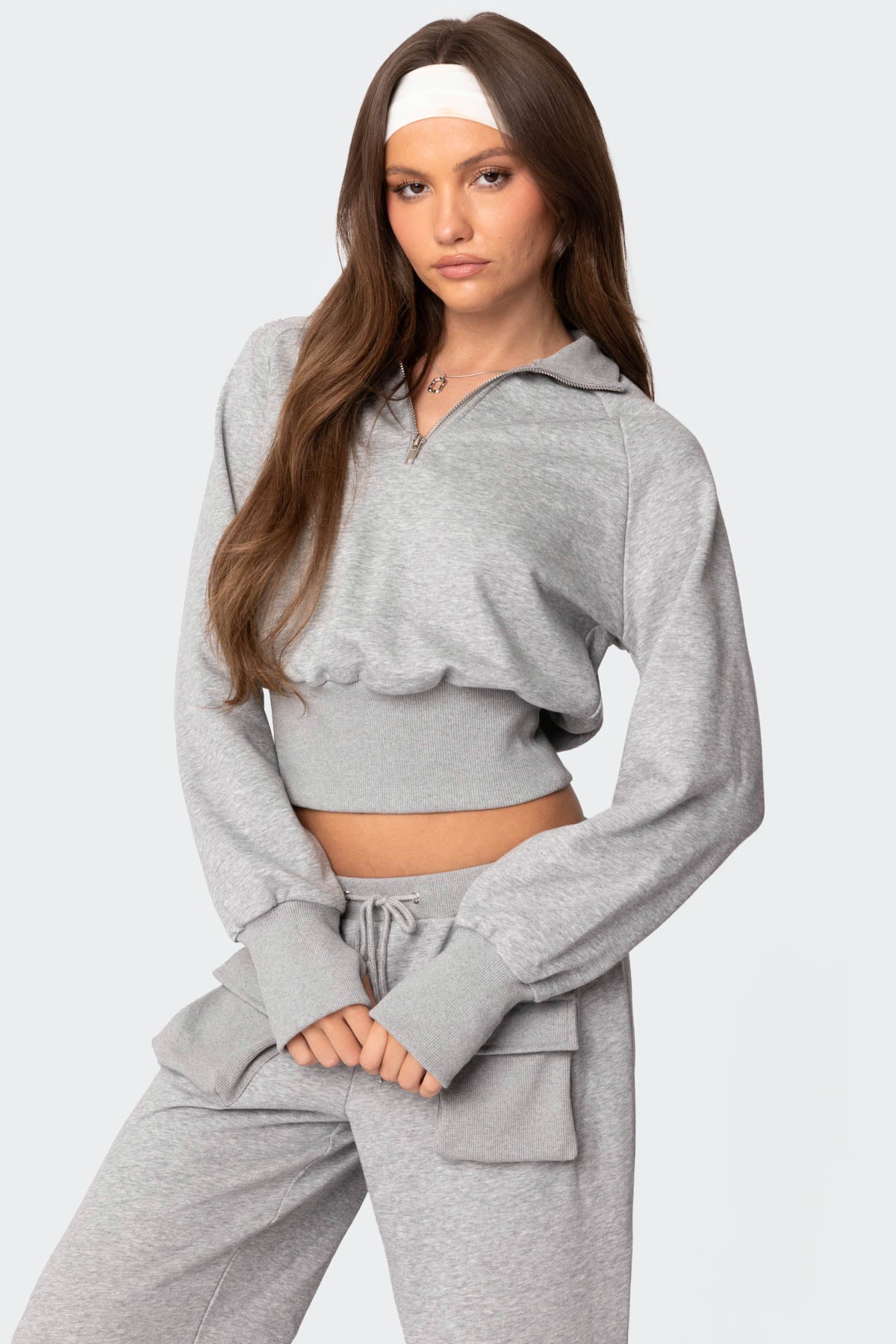Bailey French Terry Quarter Zip Top - Image 3