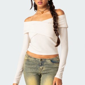 Crossover Off Shoulder Top
