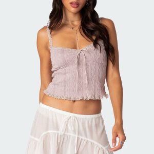 Lacey Knit Tank Top