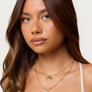 Textured Duo Layered Necklace