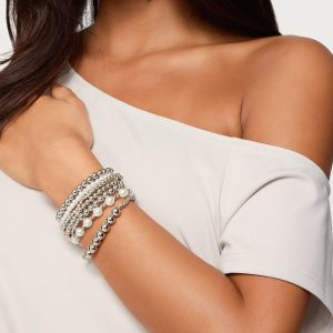 Glam Pearly Beaded Bracelet Pack