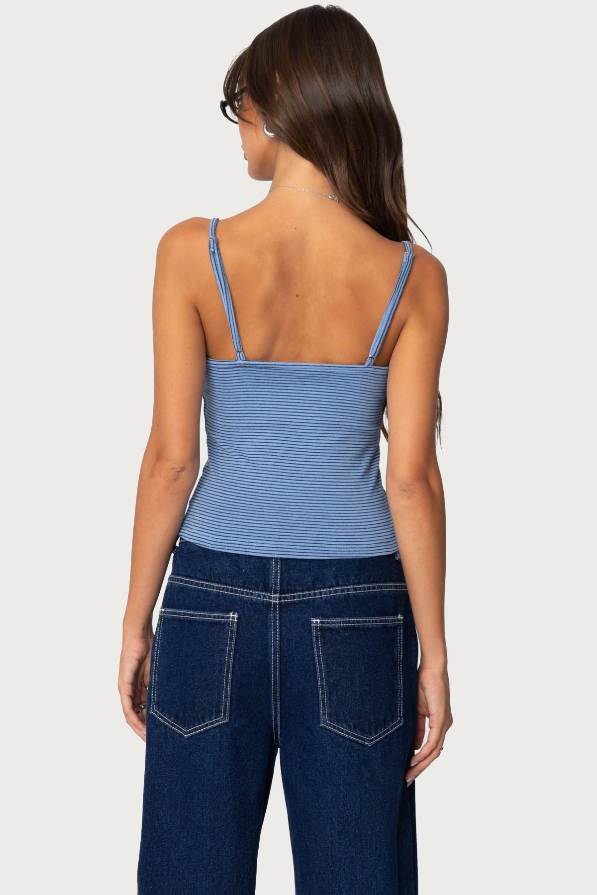 Striped Henley Tank Top - Image 5