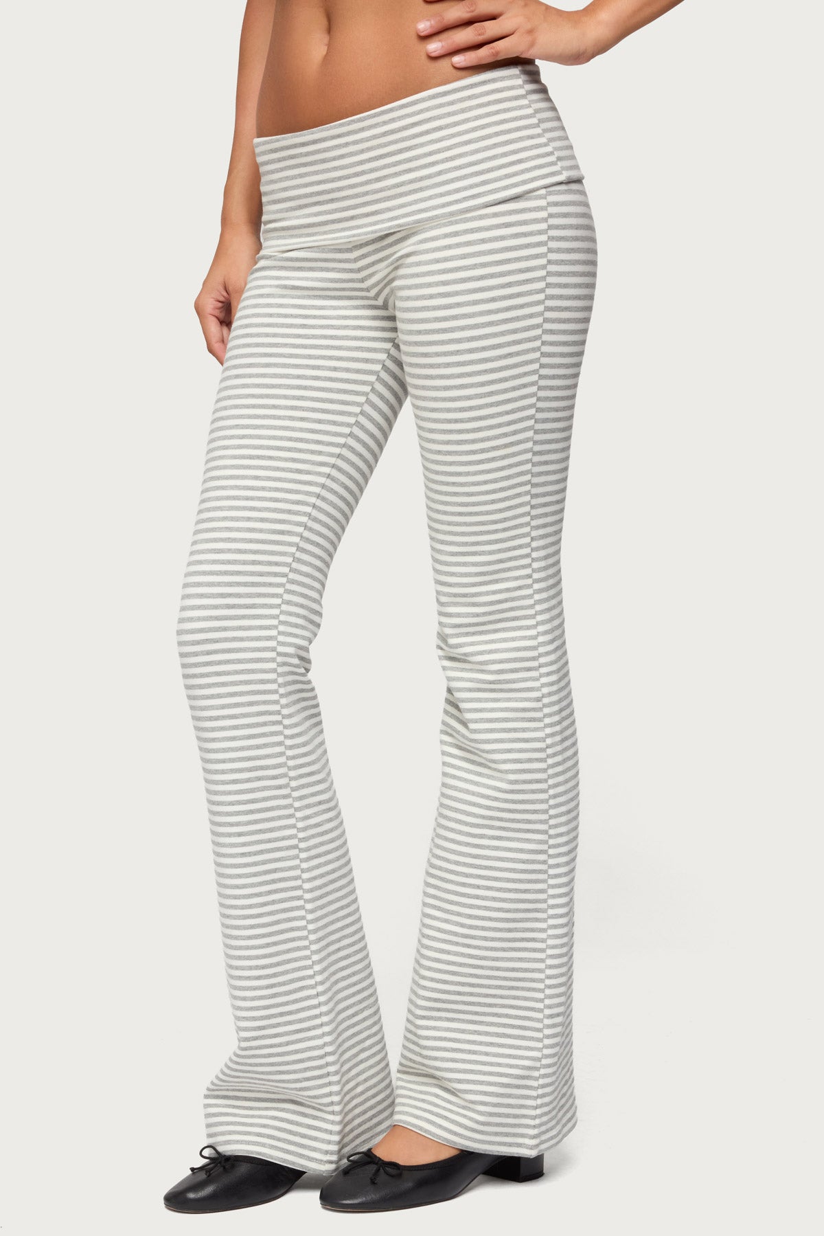 Kaeli Stripey Flared Leggings - Image 4