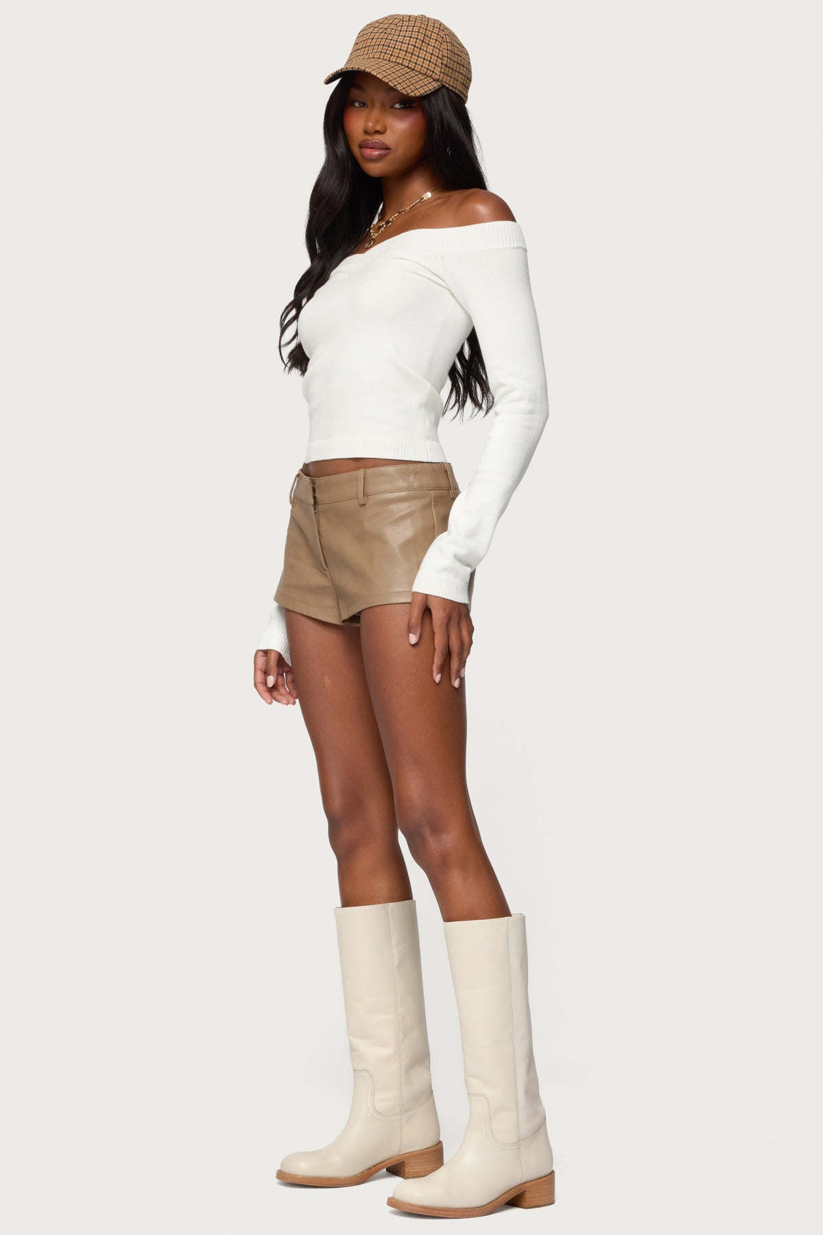 Leatrice Off Shoulder Knit Top - Image 4