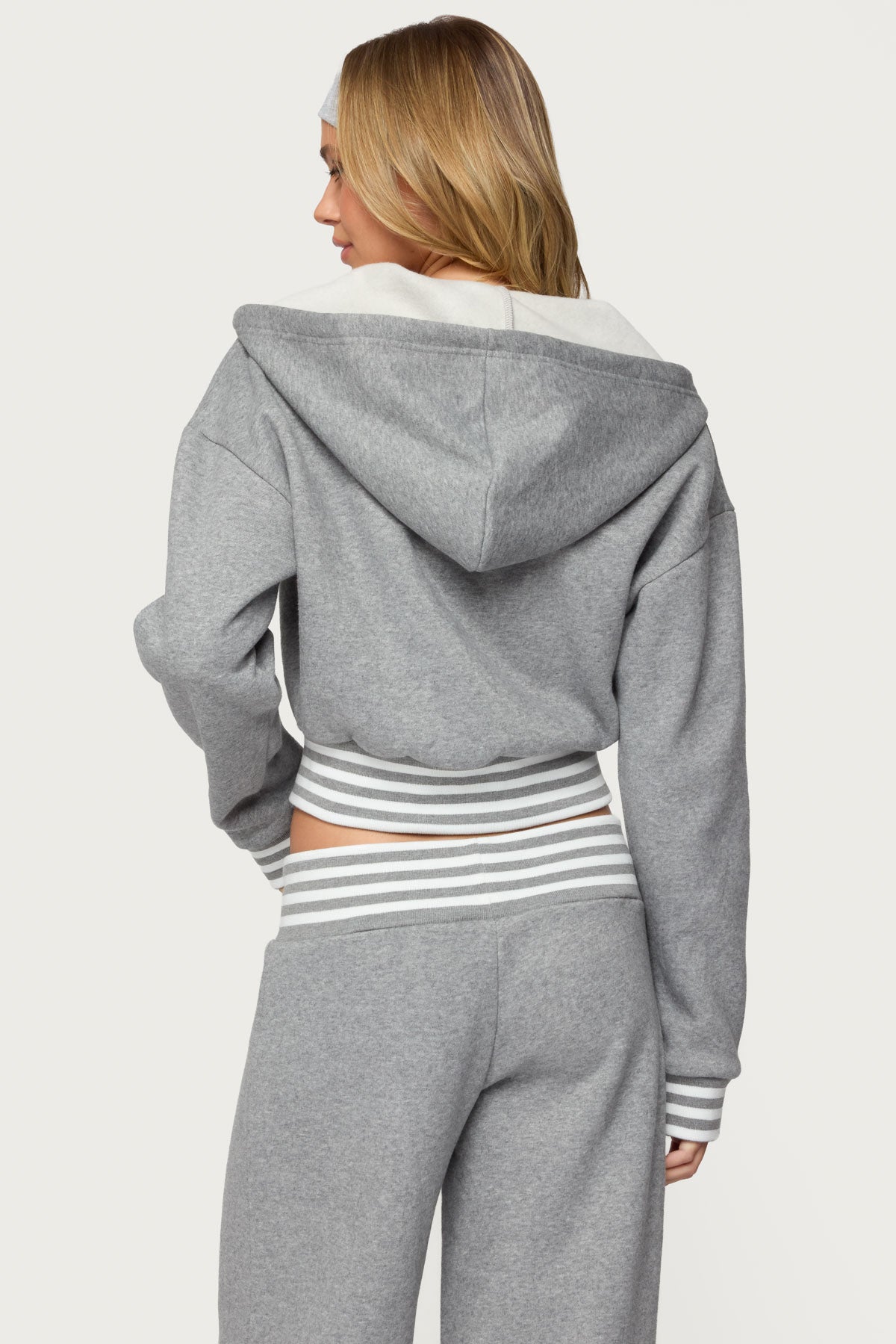 Eloura Stripey Zip Up Hoodie - Image 5