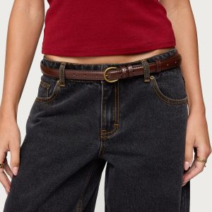 Goldey Faux Leather Belt