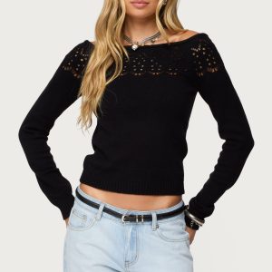 Lillis Boat Neck Knit Top