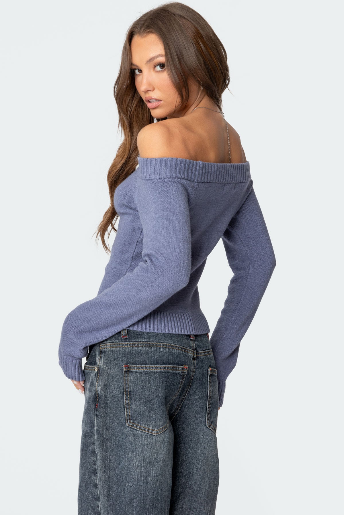 Elona Off Shoulder Knit Top - Image 5