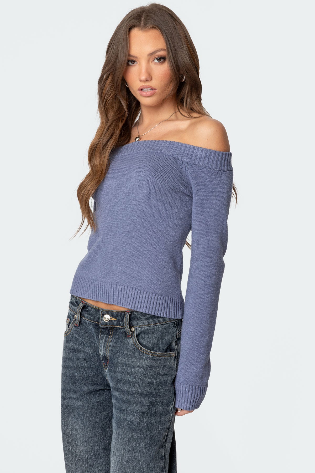 Elona Off Shoulder Knit Top - Image 3