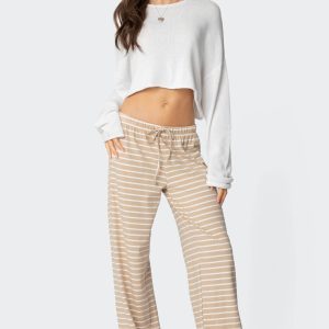 Jona Stripey Slit Pants