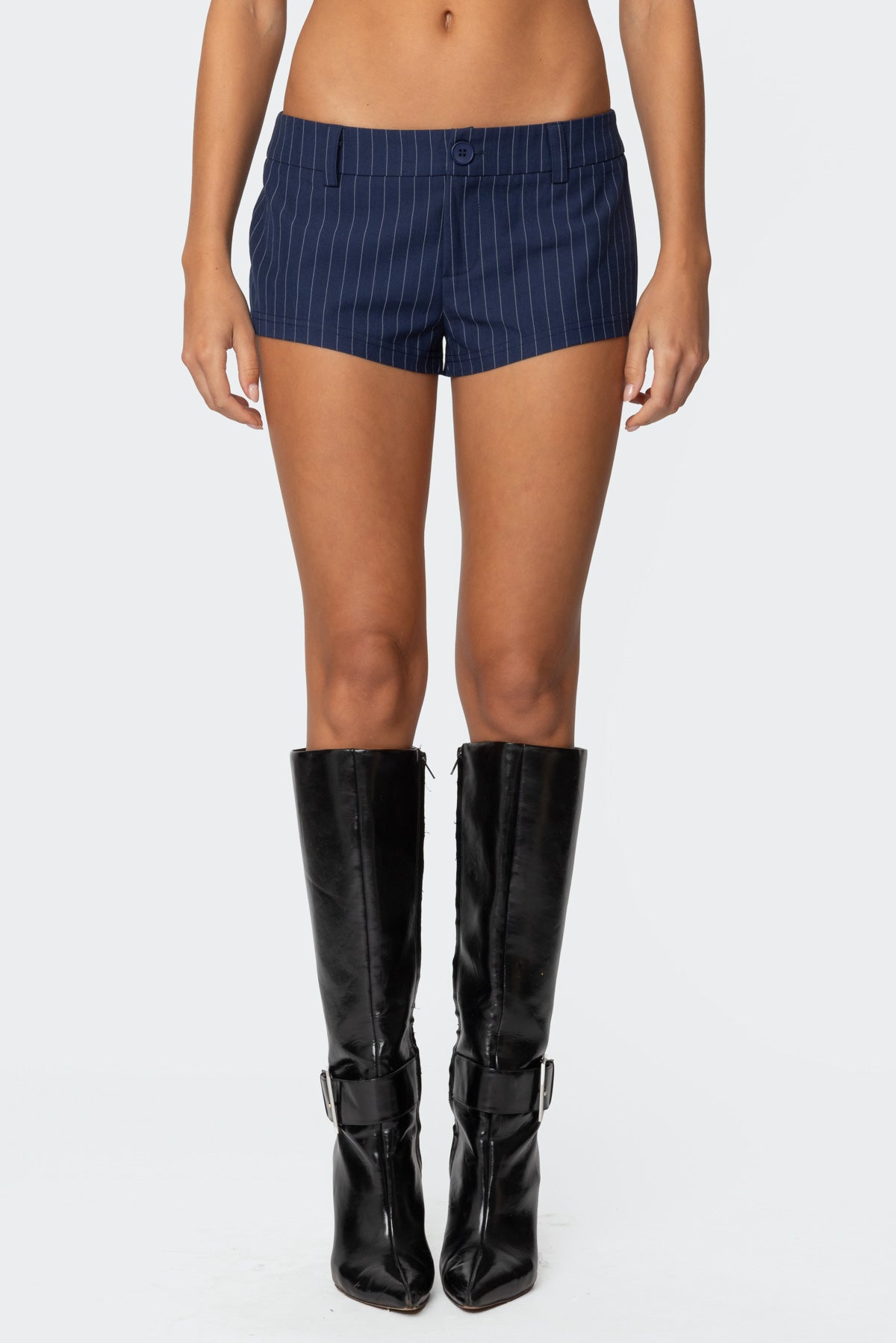 Harrison Pinstripe Micro Shorts - Image 2