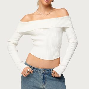 Lauren Knit Foldover Top