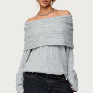 Kadenna Oversized Off Shoulder Sweater