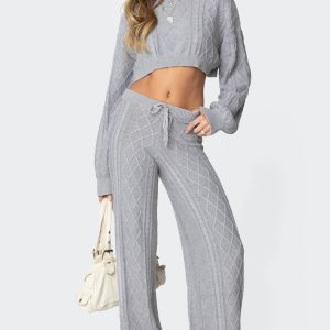 Kasey Cable Knit Pants