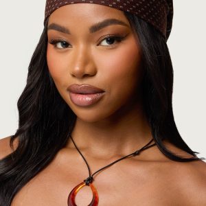 Oval Ring Cord Necklace