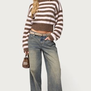 Vintage Washed Low Rise Baggy Jeans