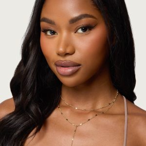 Cascading Disc Chain Layered Necklace