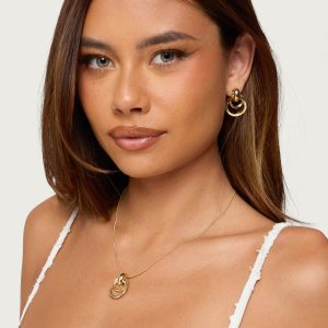 Paired Hoops Necklace & Earrings Set